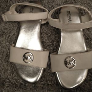Girls white Michael Kors sandals